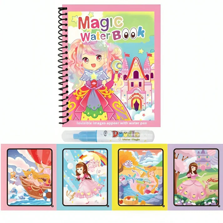 Magic Water Book; Water Drawing Book, Magic book for kids