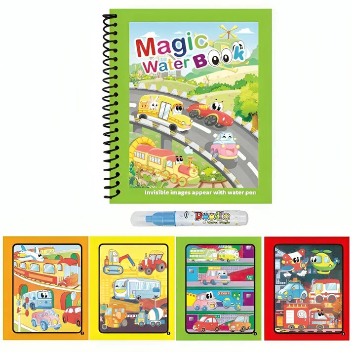 Magic Water Book; Water Drawing Book, Magic book for kids