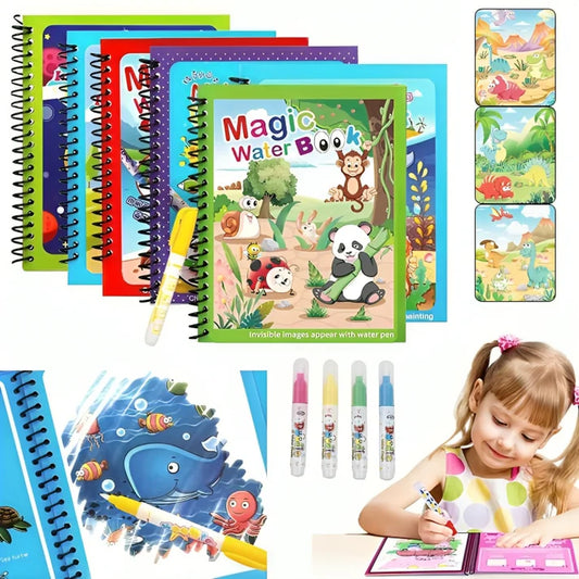 Magic Water Book; Water Drawing Book, Magic book for kids