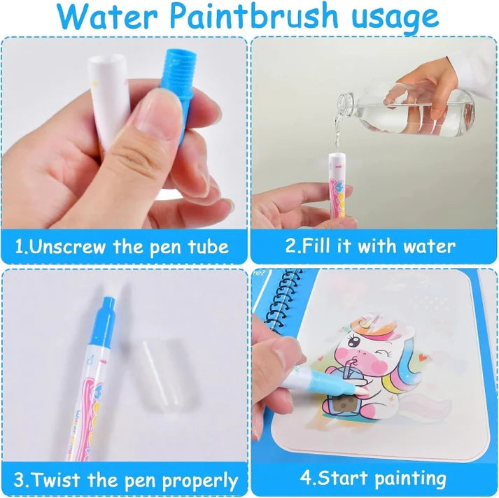 Magic Water Book; Water Drawing Book, Magic book for kids